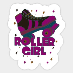 Roller Skating Sexy Shirt Sticker